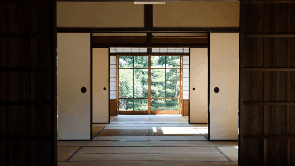 タタミからの庭園